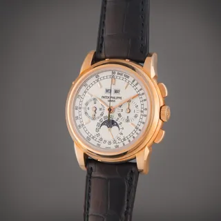 Patek Philippe Perpetual Calendar Chronograph 5970R-001 Rose gold Silver