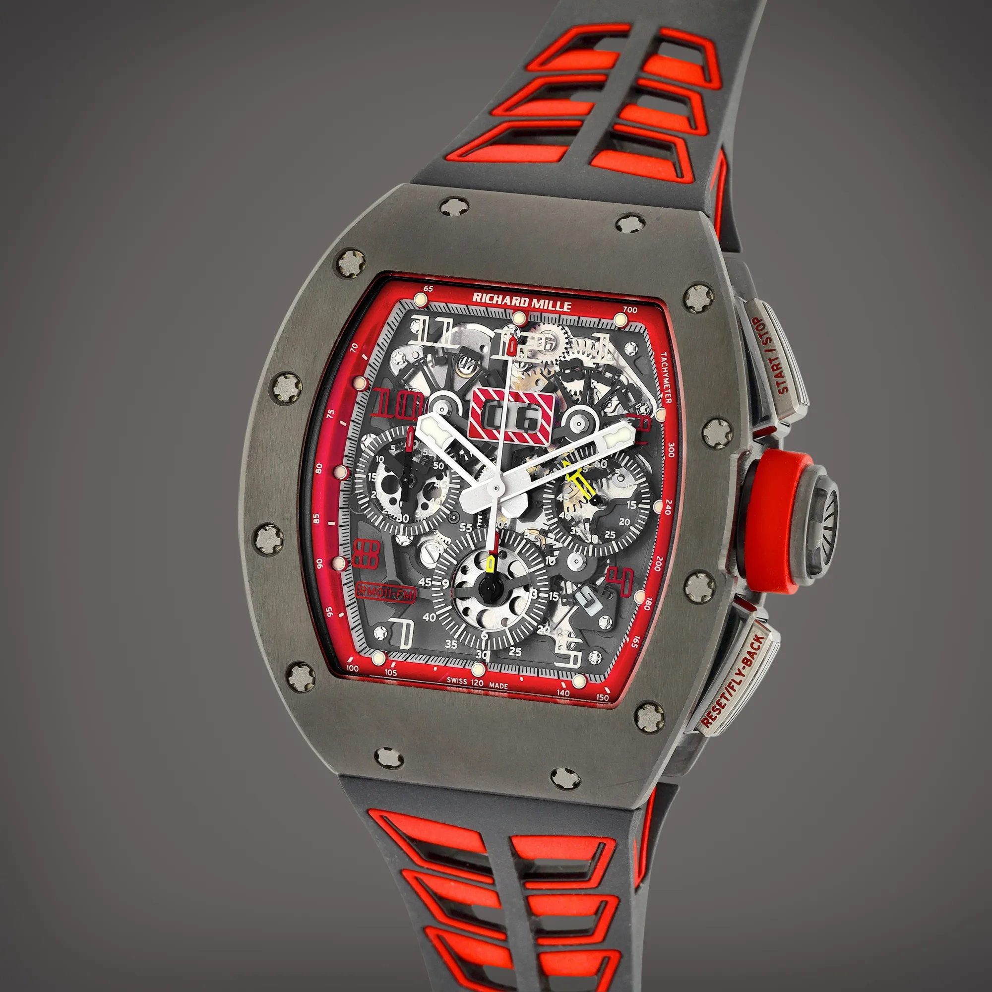 Richard Mille RM 011 RM011 AH 42mm Titanium Semi-skeletonized