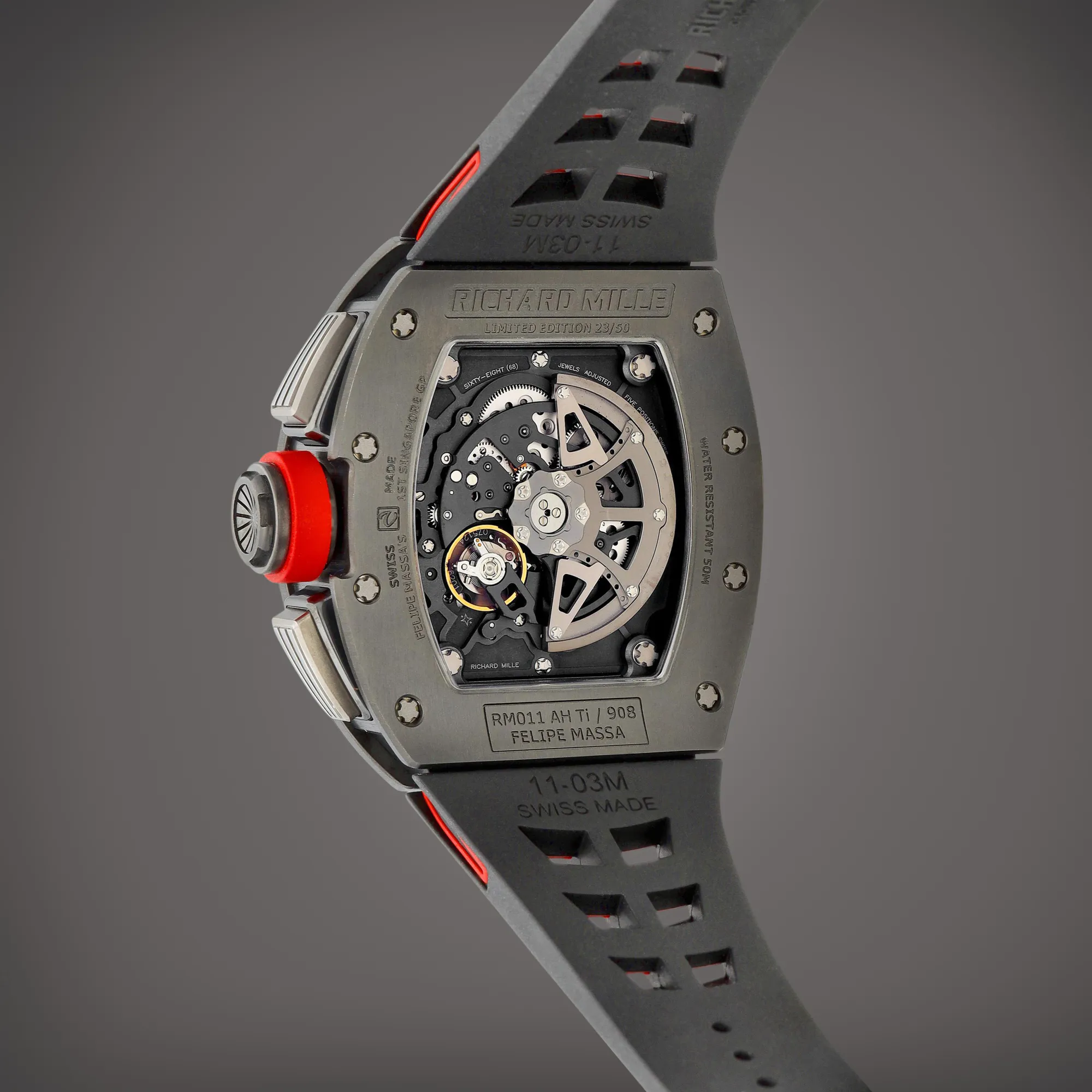 Richard Mille RM 011 RM011 AH 42mm Titanium Semi-skeletonized 5