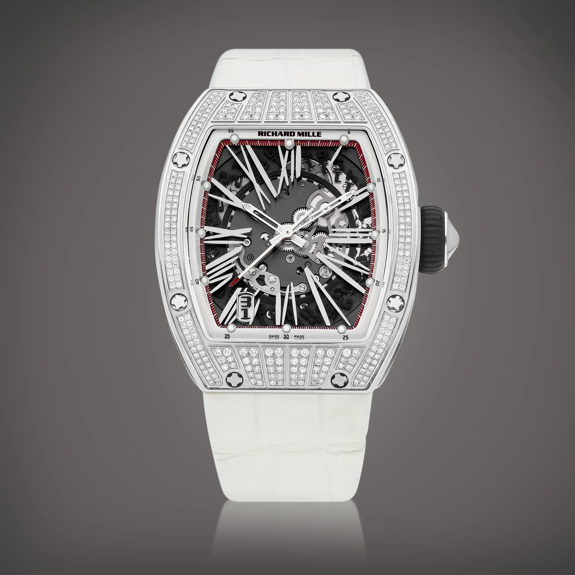 Richard Mille RM 023 RM023 AL WG 38mm White gold Semi-skeletonized 2