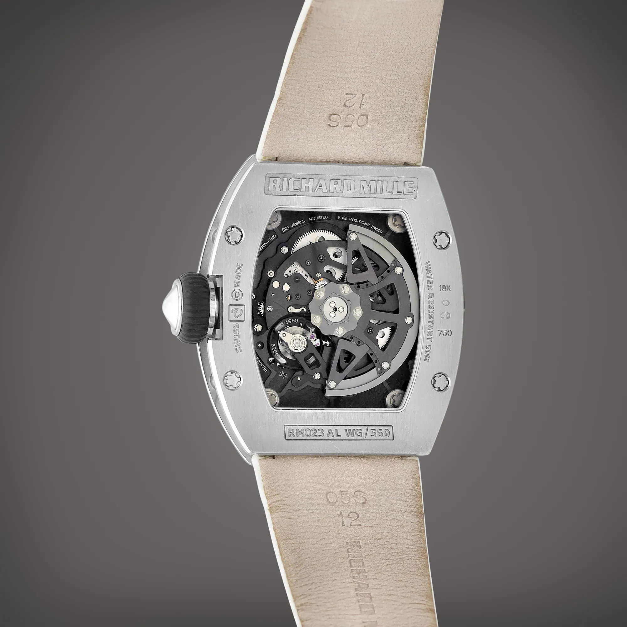 Richard Mille RM 023 RM023 AL WG 38mm White gold Semi-skeletonized 5