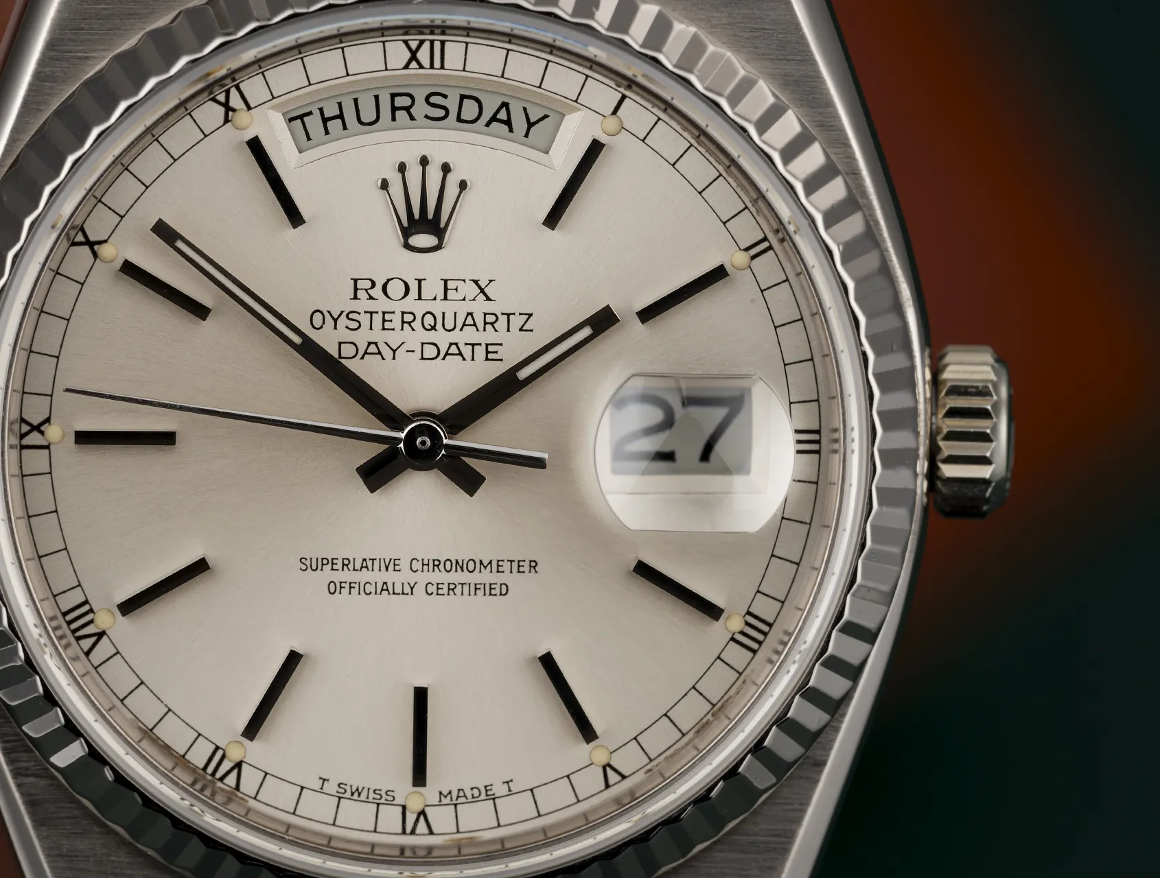 Rolex Day-Date Oysterquartz 19019 36mm White gold