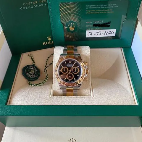 Rolex Daytona 126503 40mm Yellow gold and Stainless steel Black