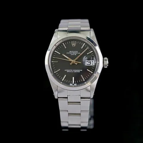 Rolex Oyster Perpetual Date 1500 34mm Stainless steel Black