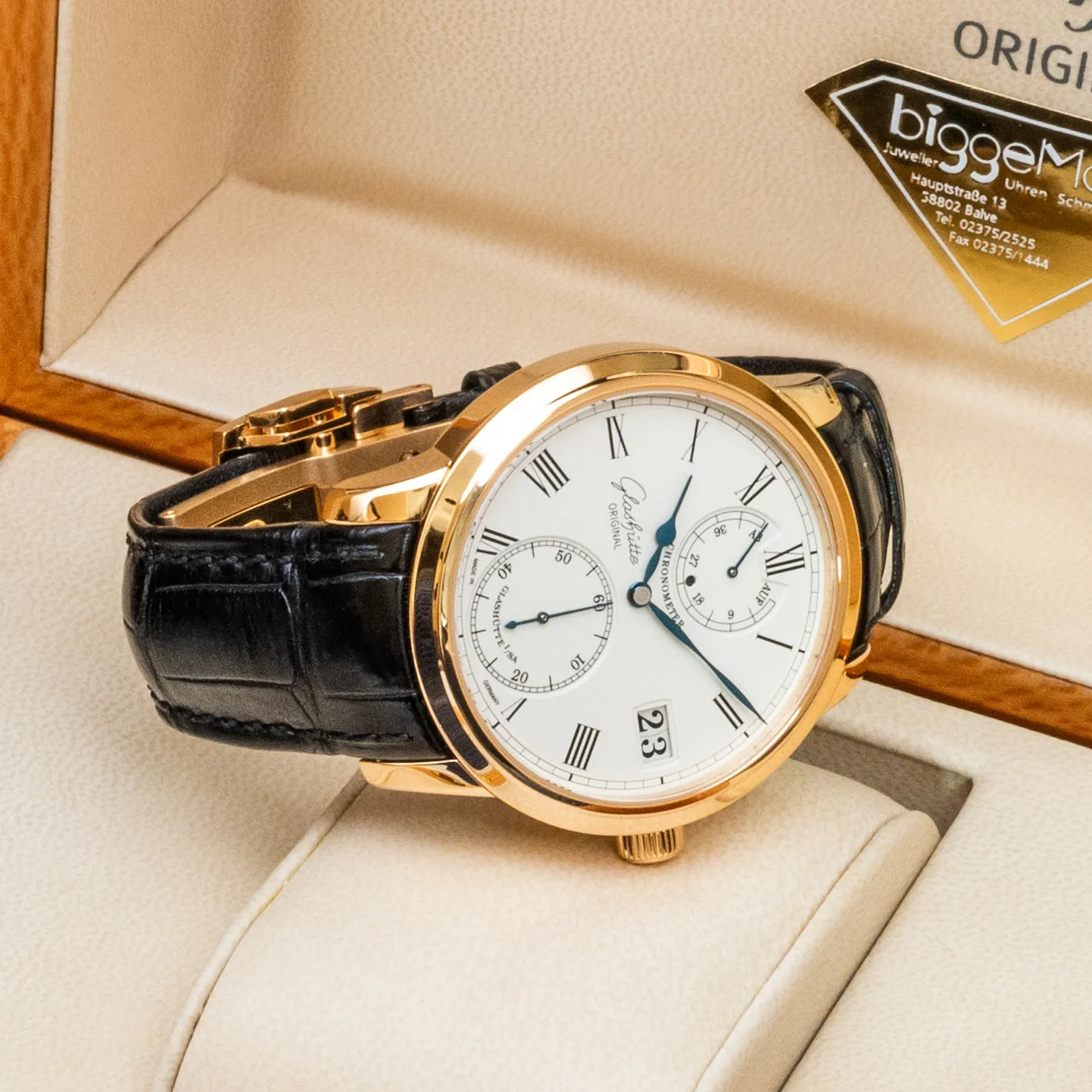 Glashütte Senator Chronometer 1 42mm wood White 3