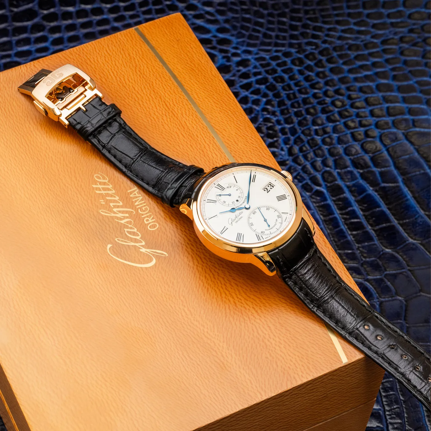 Glashütte Senator Chronometer 1 42mm wood White 4