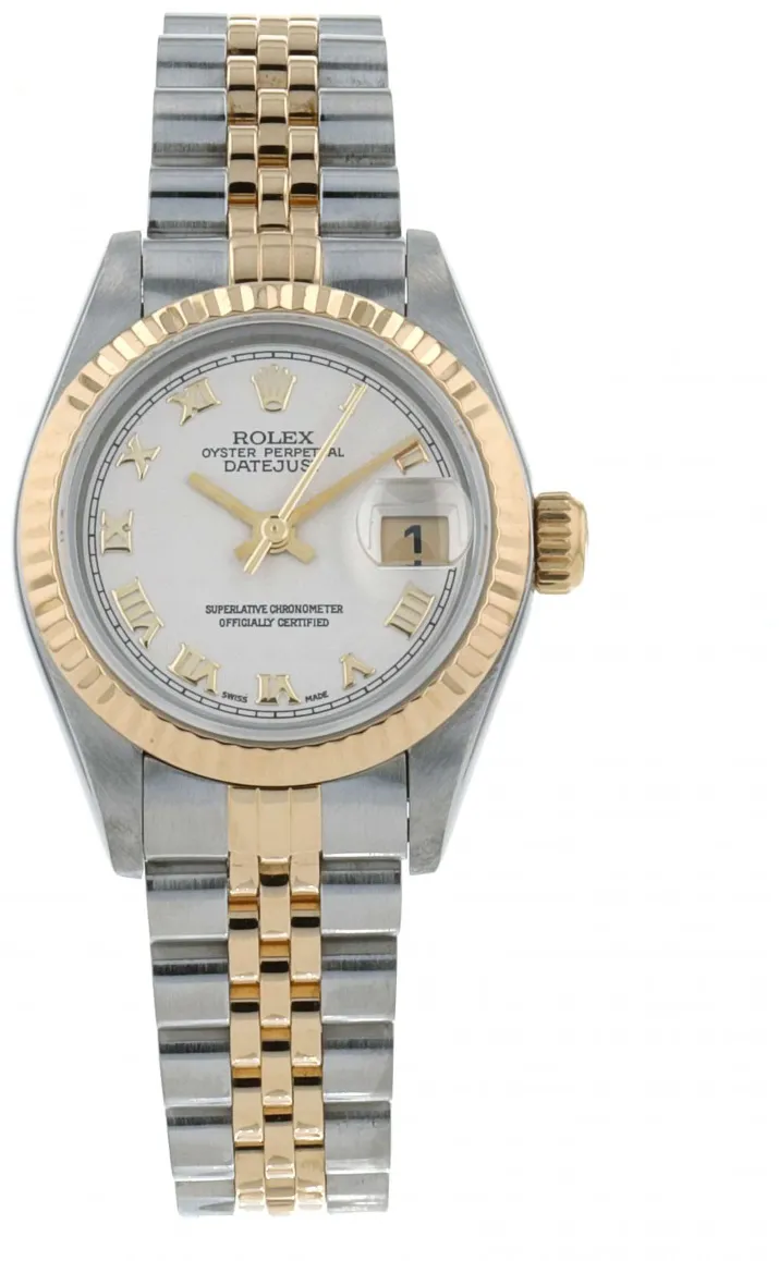 Rolex Datejust 69173 26mm Yellow gold and stainless steel Cream
