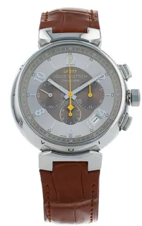 Louis Vuitton Tambour Q1142 Stainless steel Silver