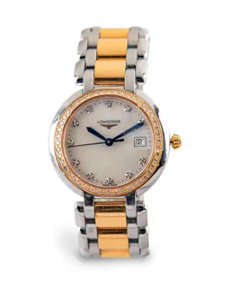 Longines PrimaLuna L8.112.5 Yellow gold and Stainless steel and Diamond White