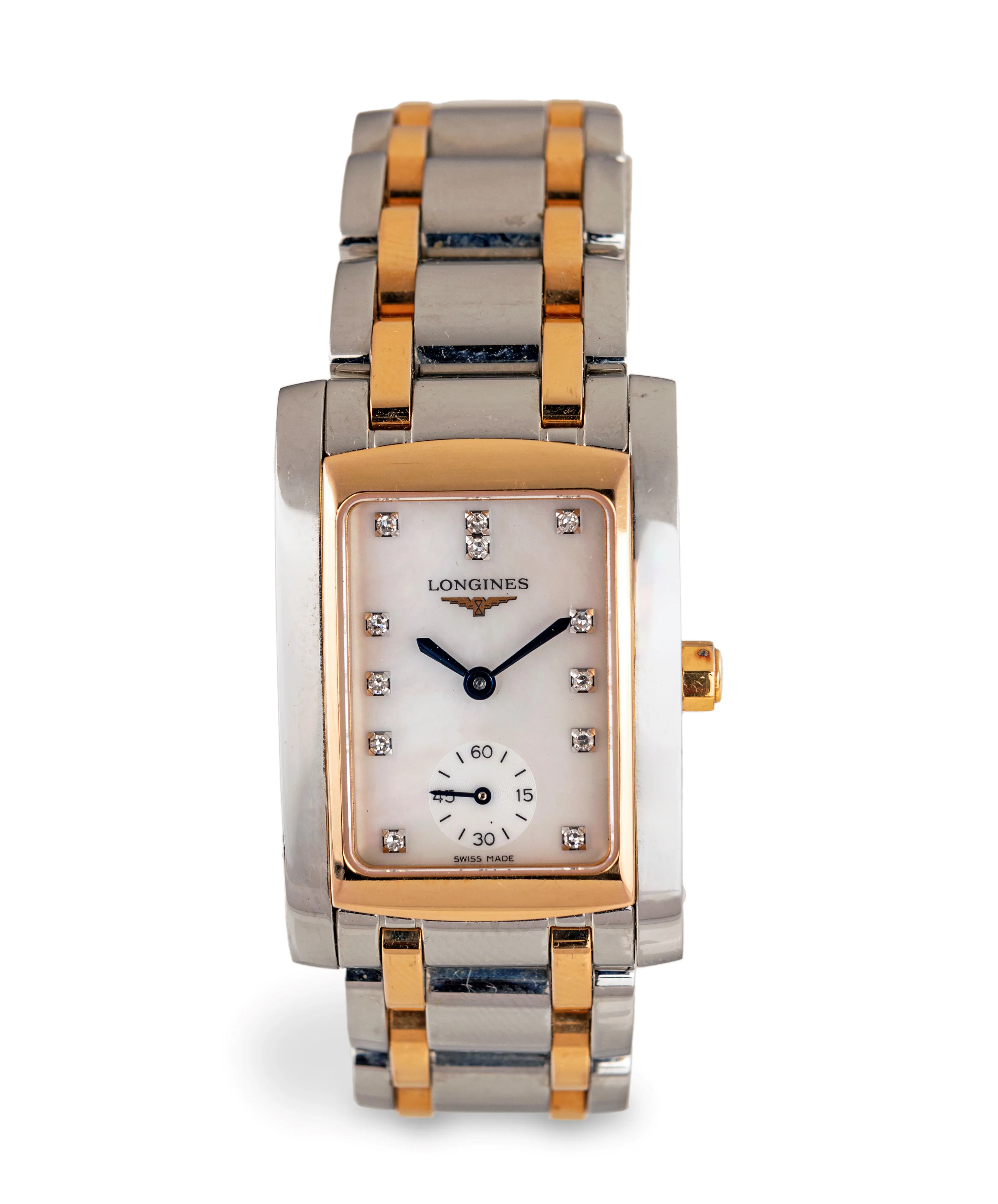 Longines DolceVita L5.502.5 22mm Yellow gold and stainless steel Mother-of-pearl