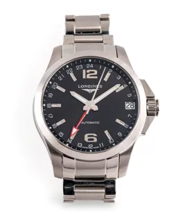 Longines Conquest L3.687.4 Stainless steel Black