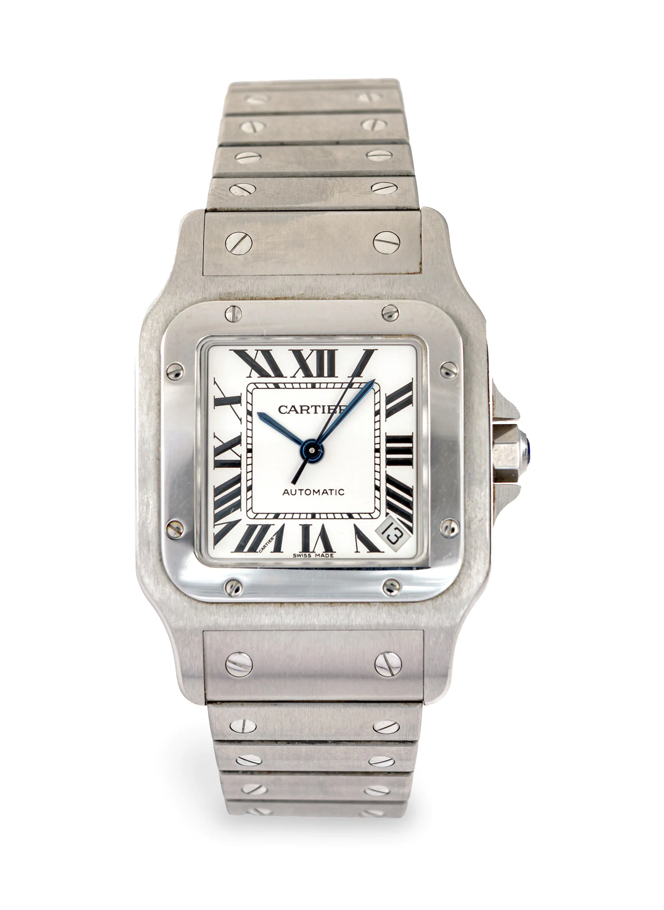 Cartier Santos 2823 32mm Stainless steel White