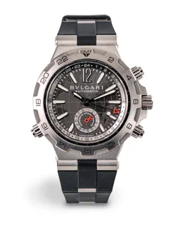 Bulgari Diagono DP 42 S GMT Stainless steel Gray