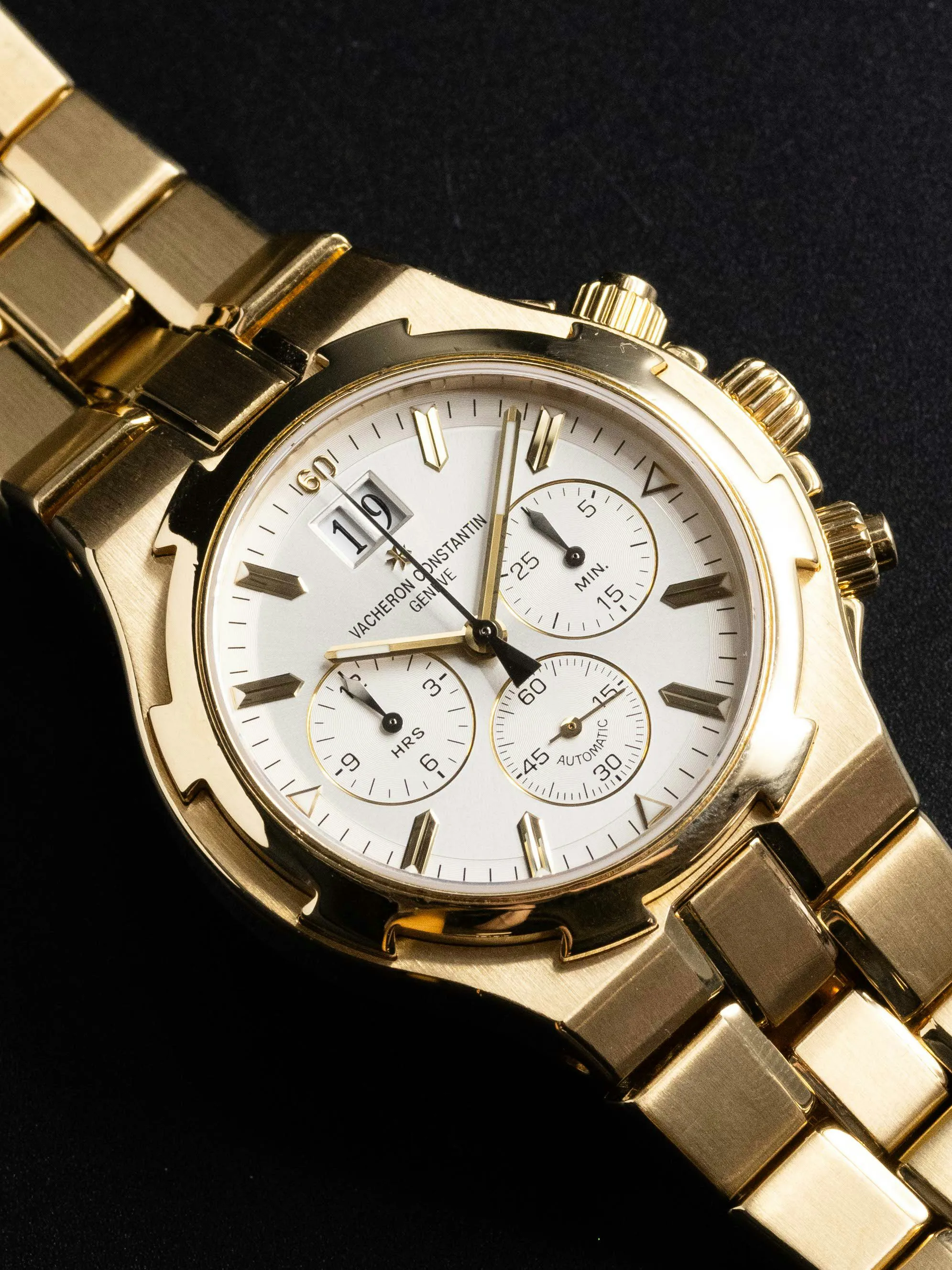 Vacheron Constantin Overseas Chronograph 49140/423J 40mm Yellow gold Silver 5