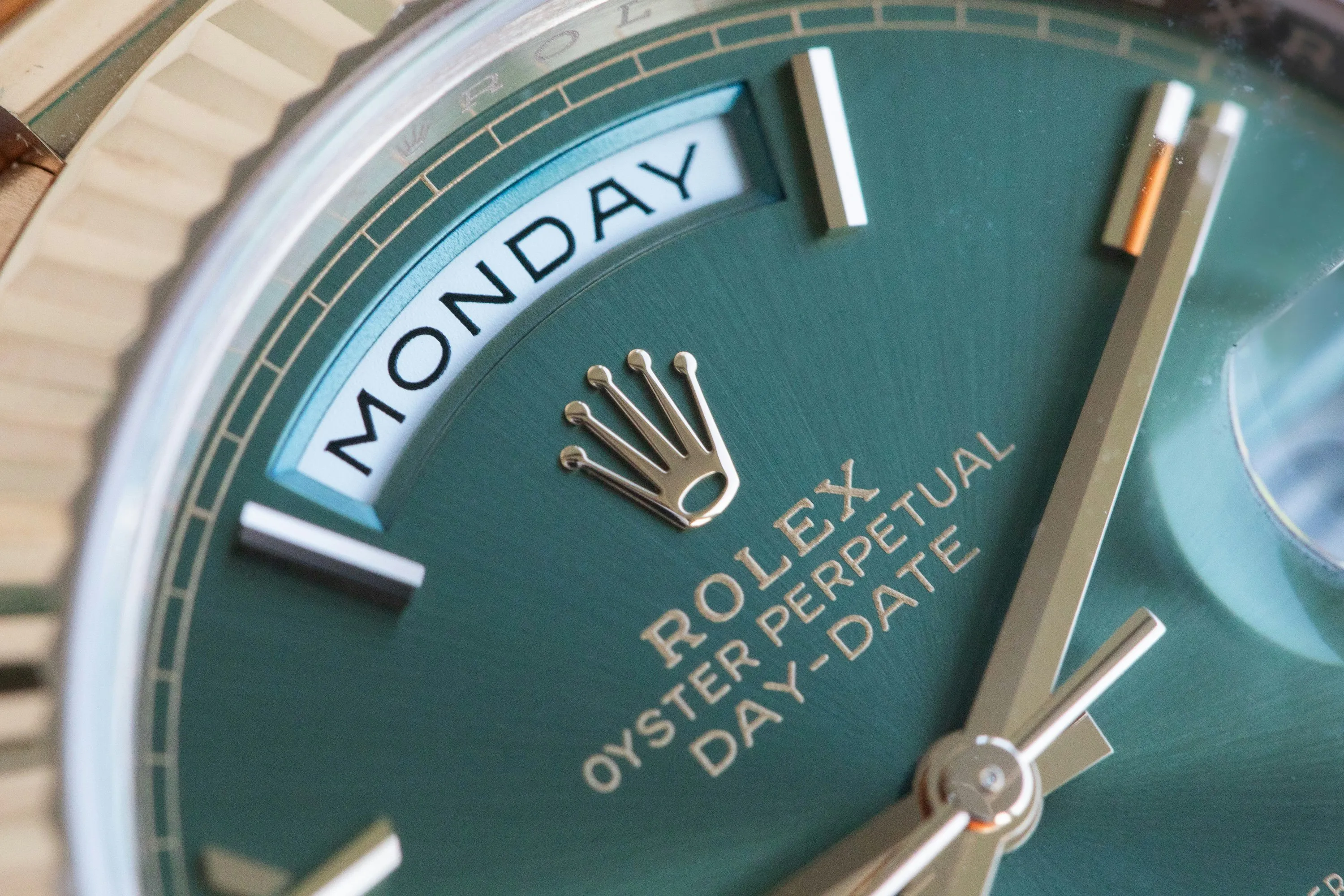 Rolex Day-Date 40 228235 40mm Rose gold Green 7