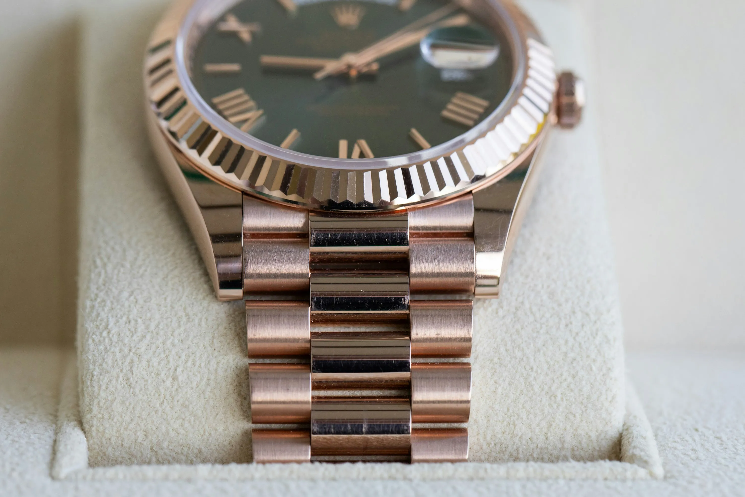 Rolex Day-Date 40 228235 40mm Rose gold Green 15