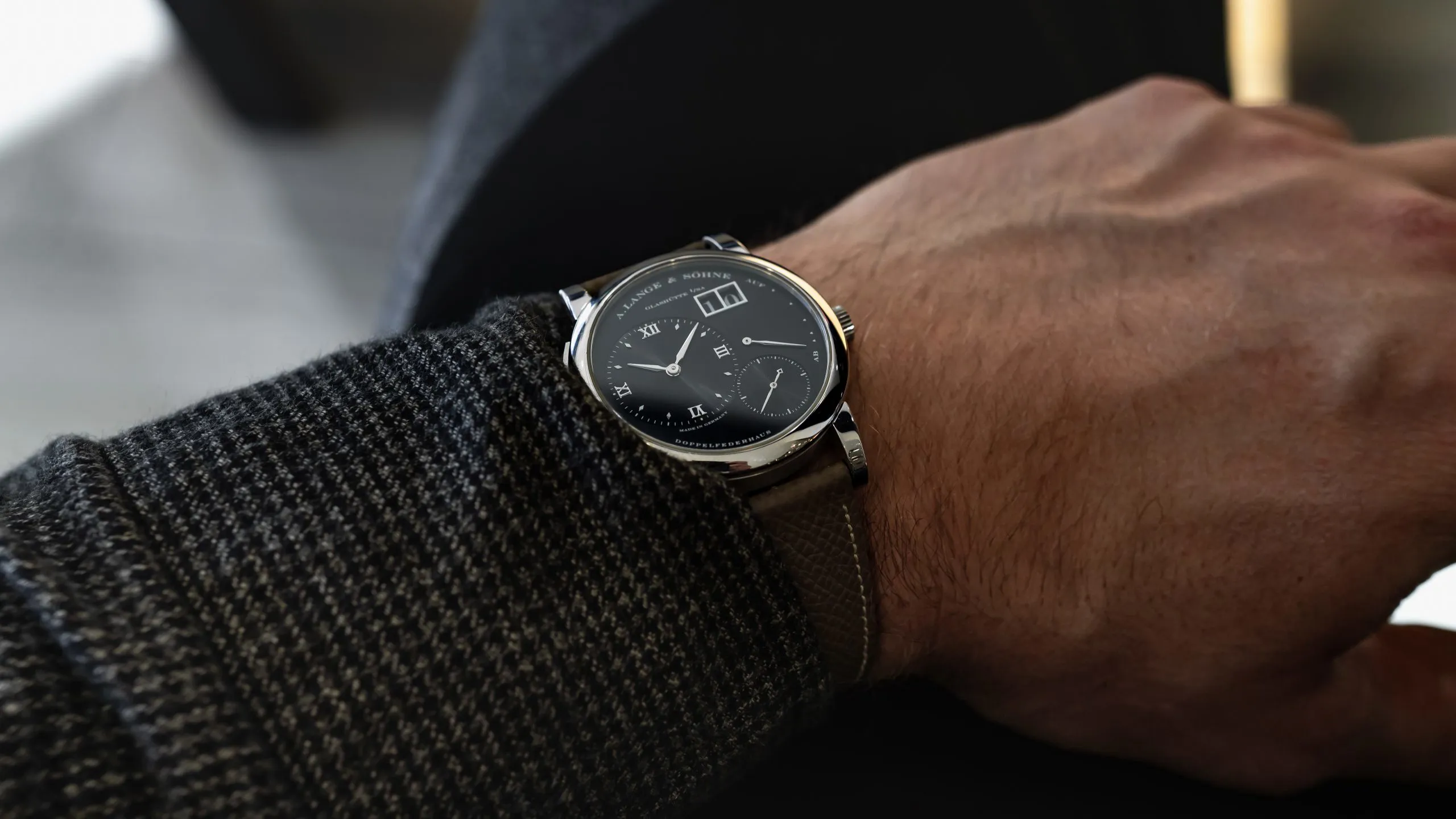 A. Lange & Söhne Lange 1 101.035 38.5mm Platinum Black