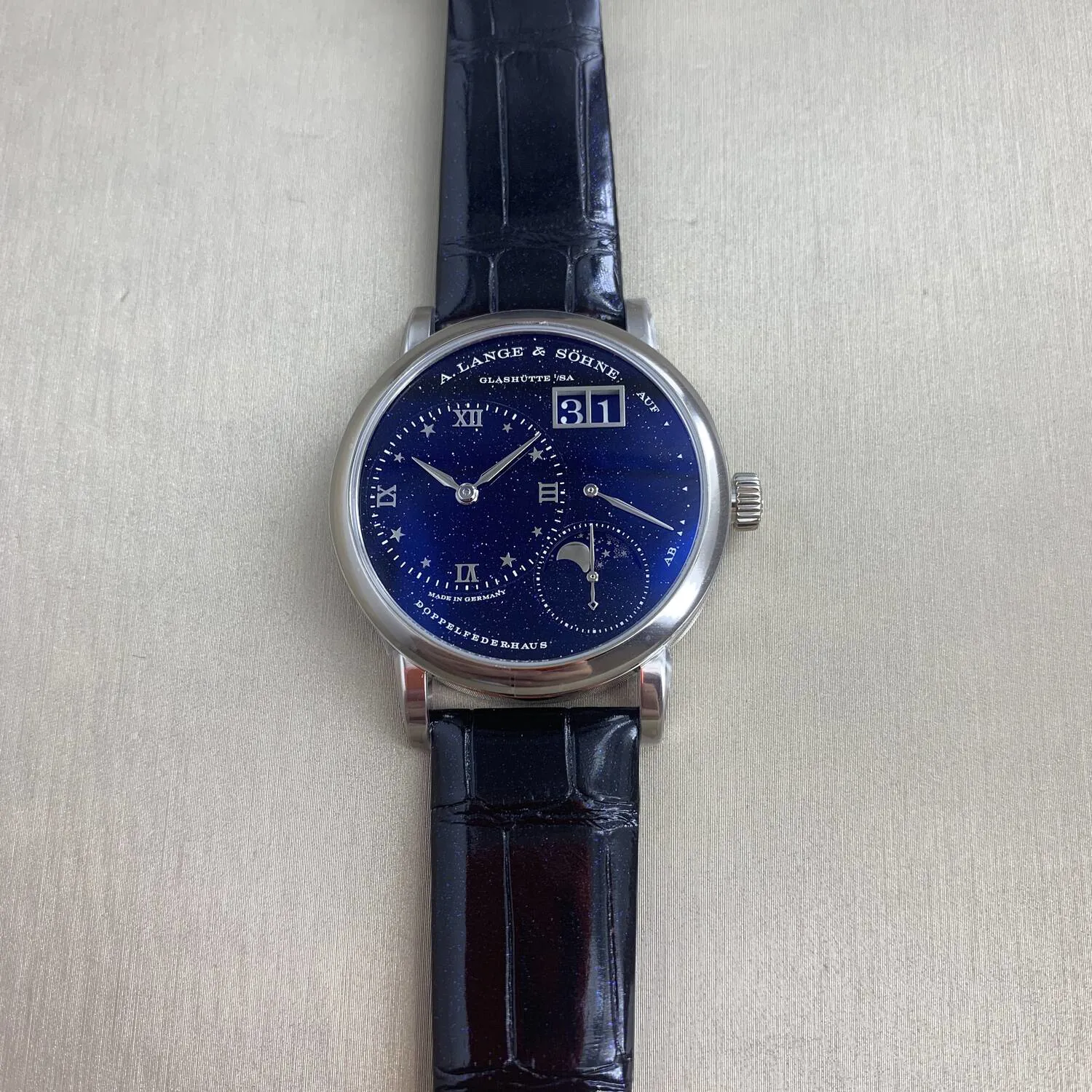 A. Lange & Söhne Lange 1 182.086 37mm White gold Blue