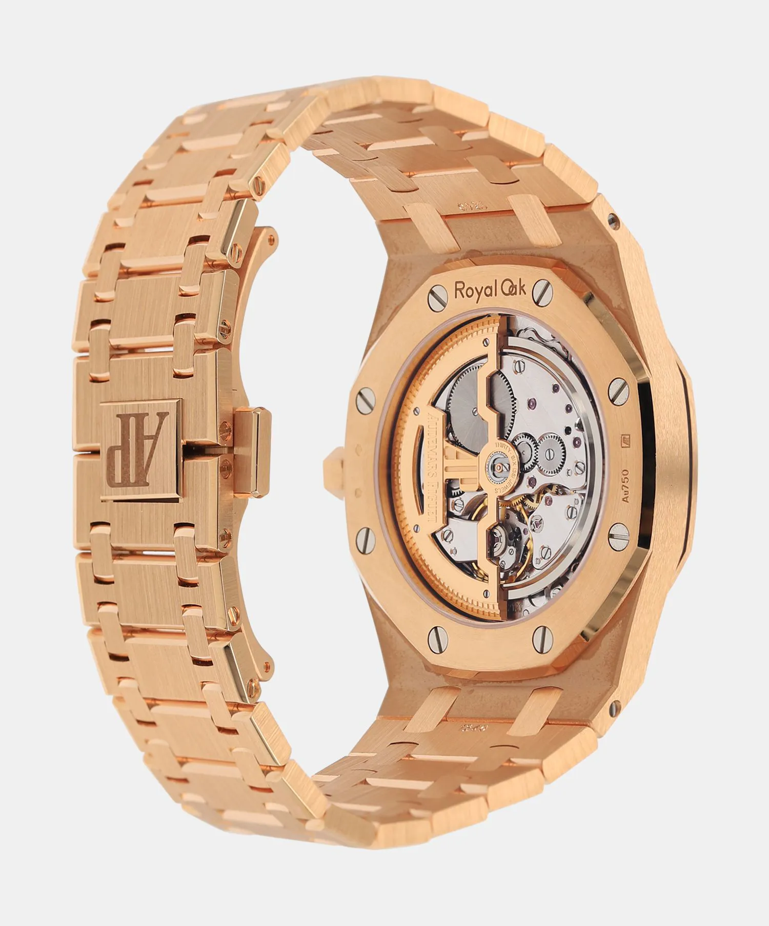 Audemars Piguet Royal Oak 15202OR.OO.1240OR.01 39mm Rose gold Blue