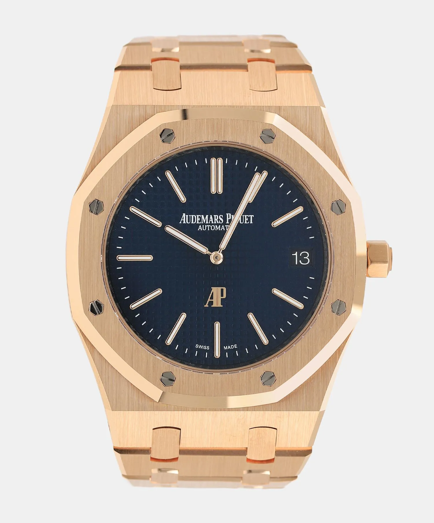 Audemars Piguet Royal Oak 15202OR.OO.1240OR.01 39mm Rose gold Blue 4