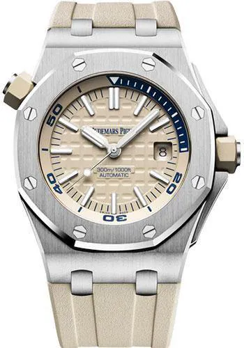 Audemars Piguet Royal Oak Offshore Diver 15710ST.OO.A085CA.01 42mm Beige