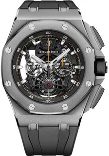 Audemars Piguet Royal Oak Offshore Tourbillon  26407TI.GG.A002CA.01 Ceramic and Titanium Skeletonized