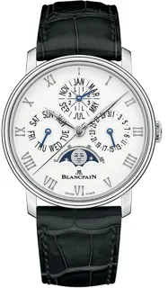 Blancpain Quantième Perpétuel Phases de Lune 6656-1127-55B Stainless steel White