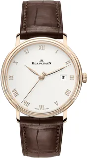 Blancpain Villeret Ultra-Slim 6224-3642-55B Red gold White