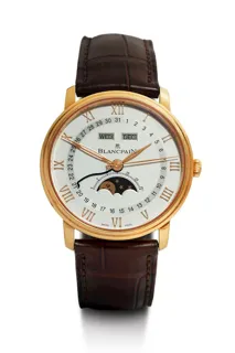 Blancpain Villeret 6654-3642 Rose gold Silver