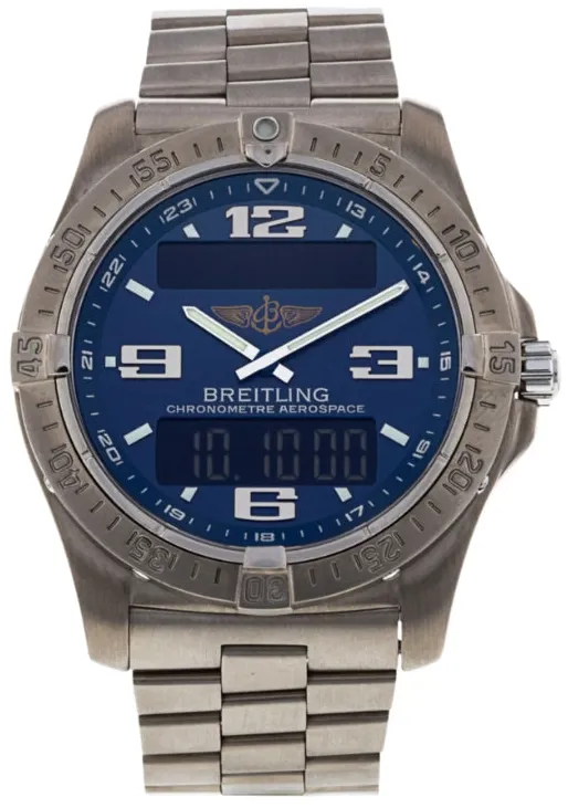 Breitling Aerospace E79362 42mm Titanium Blue