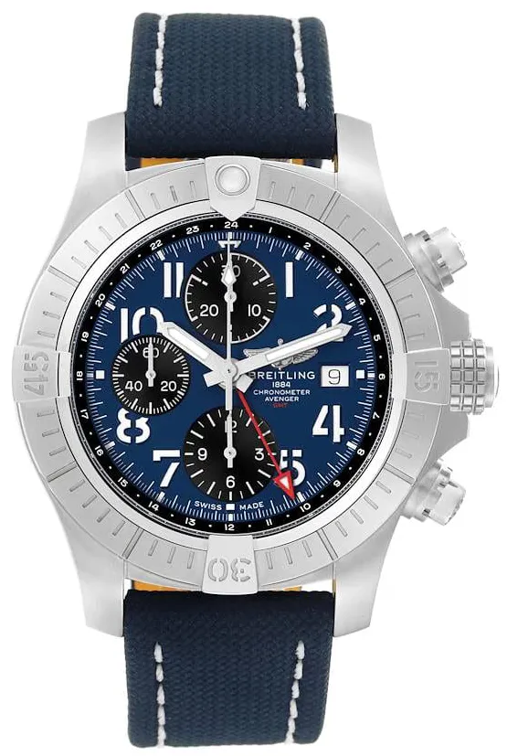 Breitling Avenger A24315101C1X2 45mm Stainless steel Blue