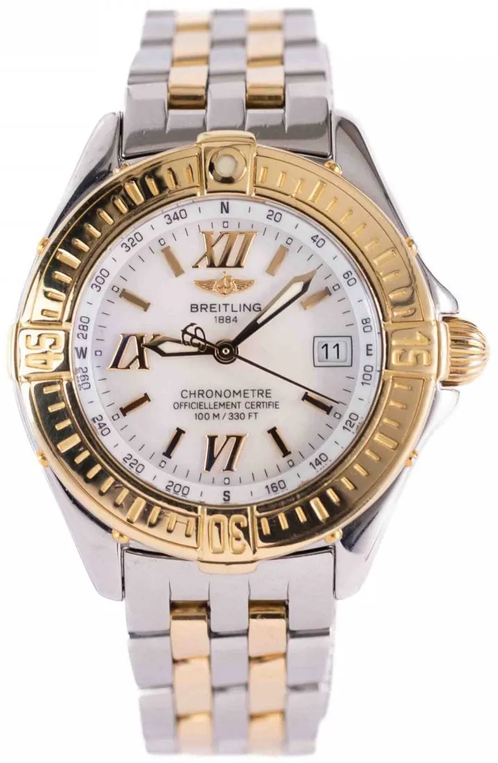 Breitling B Class D71365 32mm Yellow gold and Stainless steel Mother-of-pearl