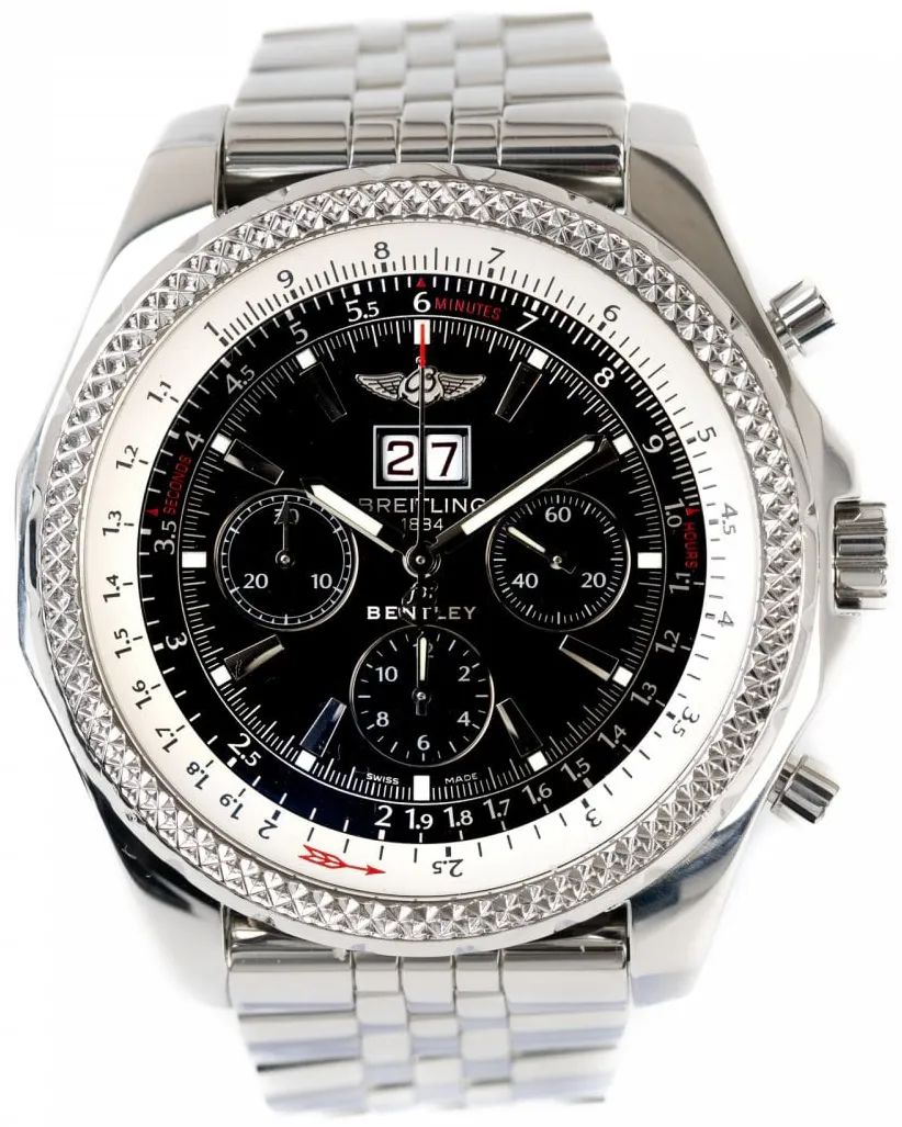 Breitling Bentley 6.75 A44362 48mm Stainless steel Black
