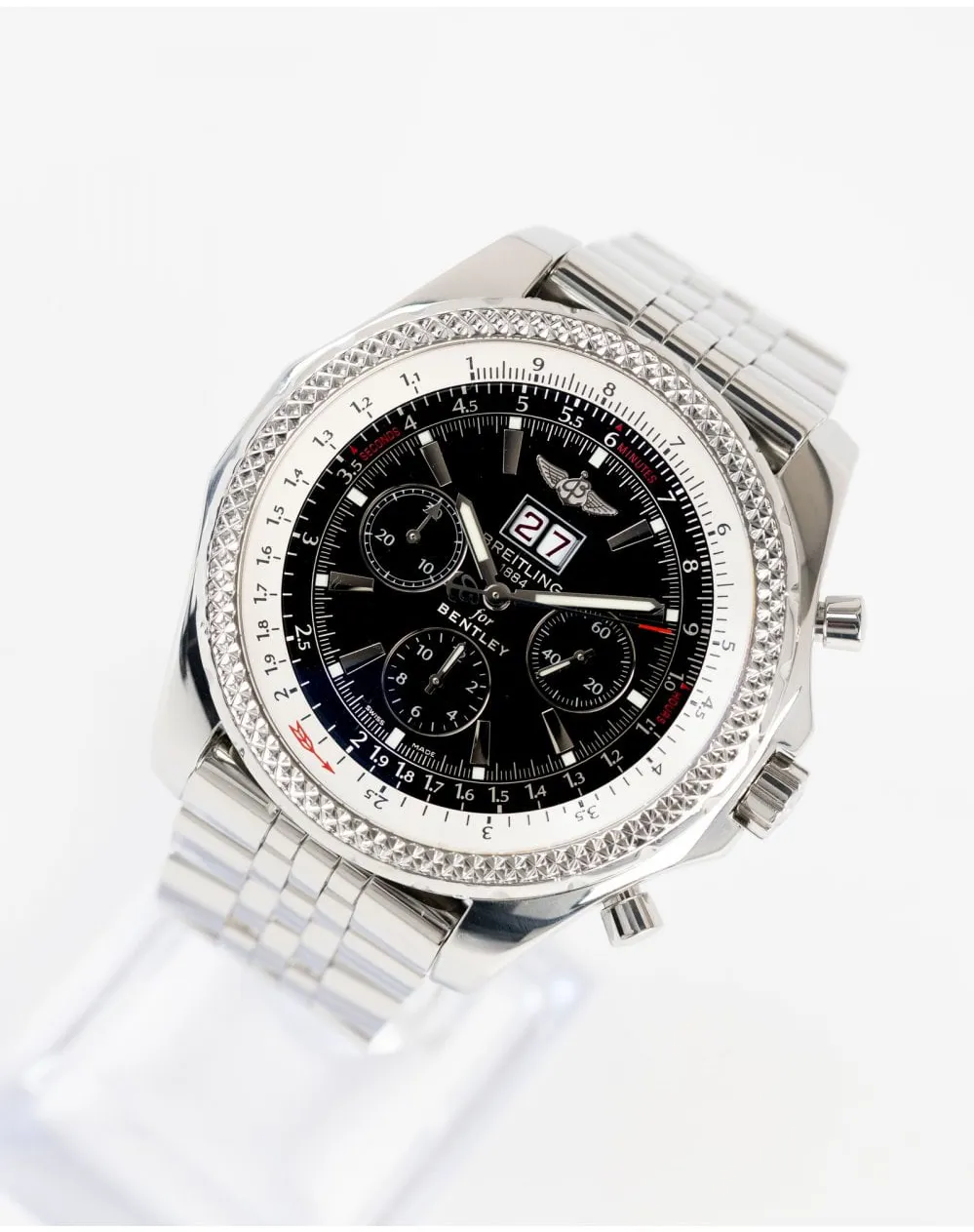 Breitling Bentley 6.75 A44362 48mm Stainless steel Black 2