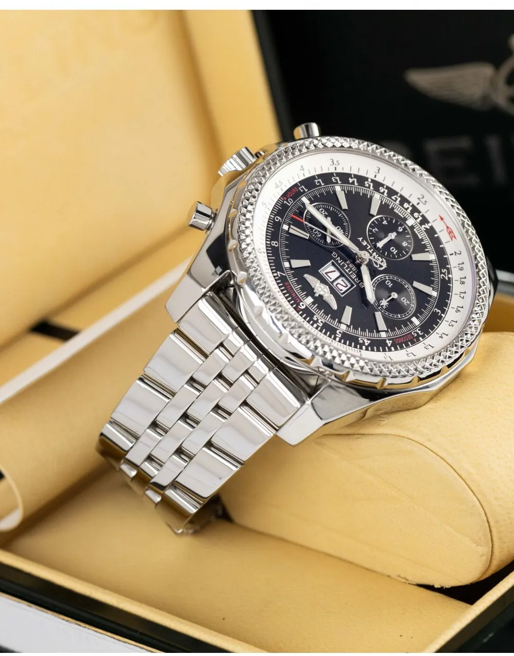 Breitling Bentley 6.75 A44362 48mm Stainless steel Black 15