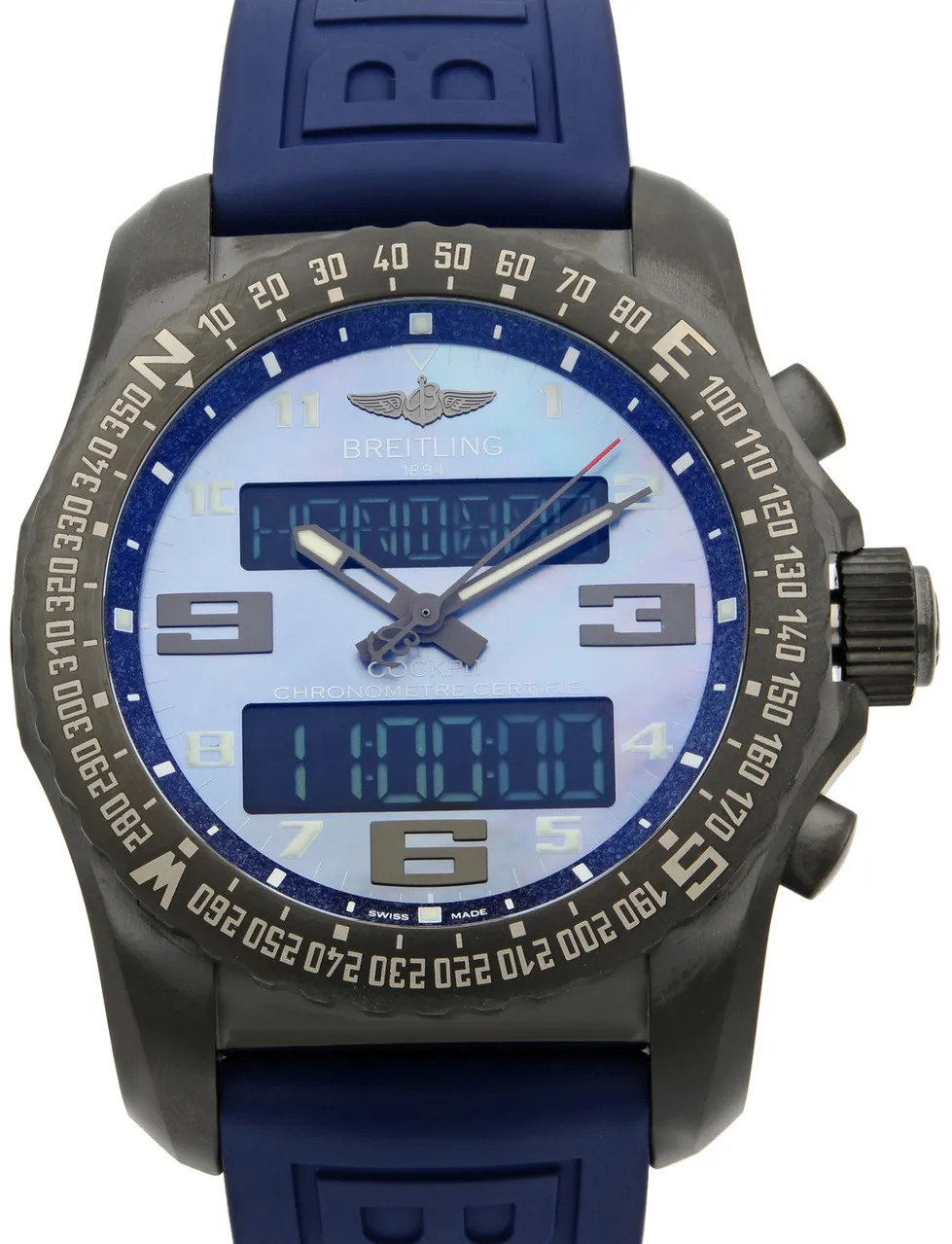 Breitling Cockpit VB501019/C932-261S 46mm Titanium Blue 1