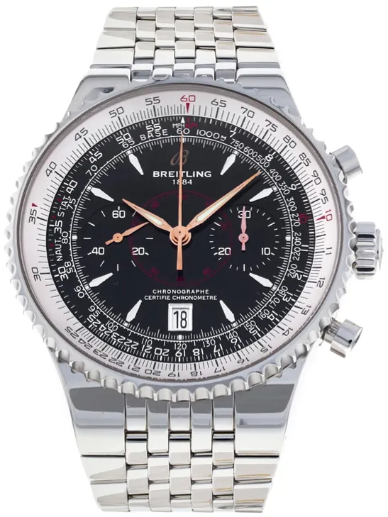 Breitling Montbrillant A23340 47mm Stainless steel Black