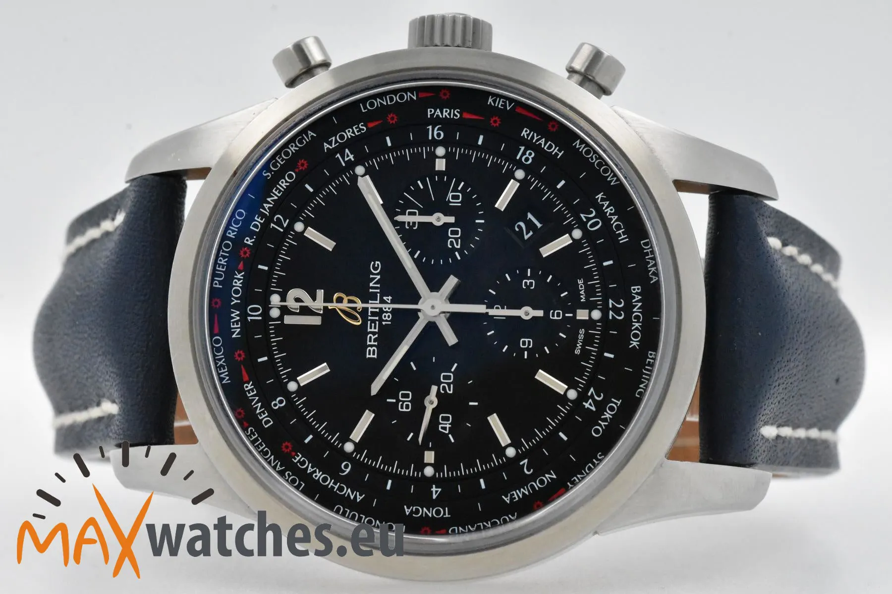 Breitling Transocean AB0510U4 46mm Stainless steel Black