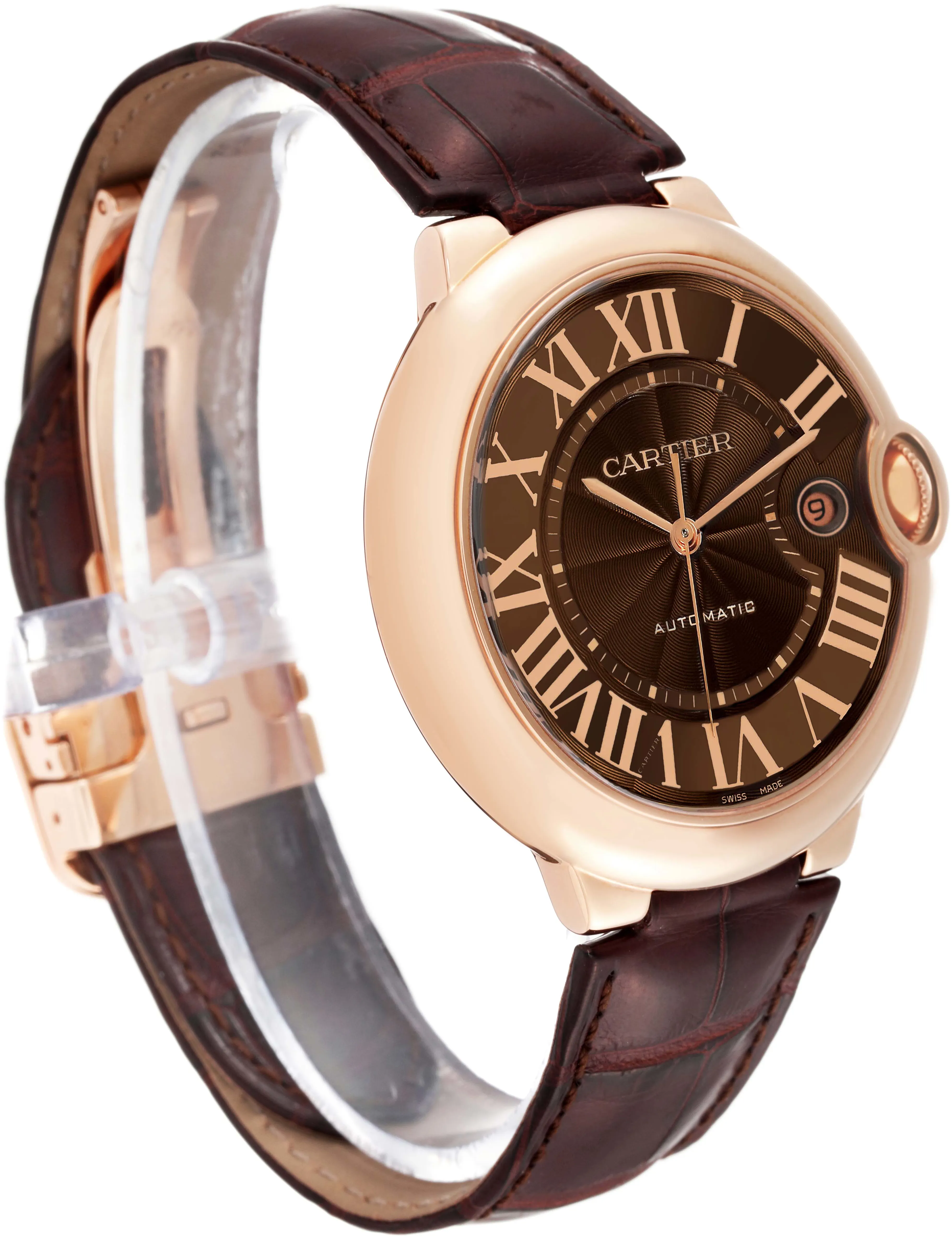 Cartier Ballon Bleu W6920037 42mm Rose gold Brown 4