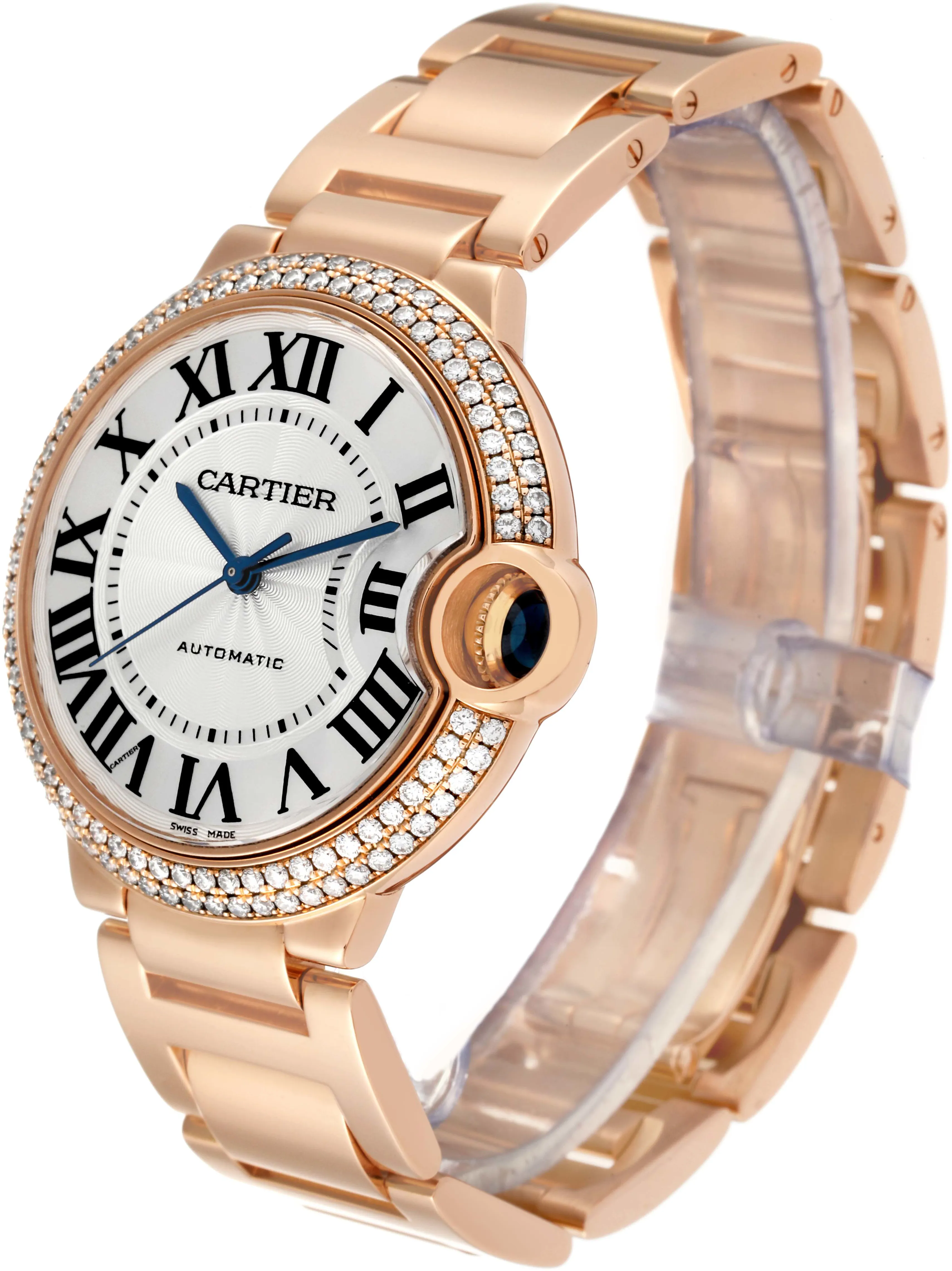 Cartier Ballon Bleu WE9005Z3 36.5mm Rose gold and 18k rose gold Silver 2