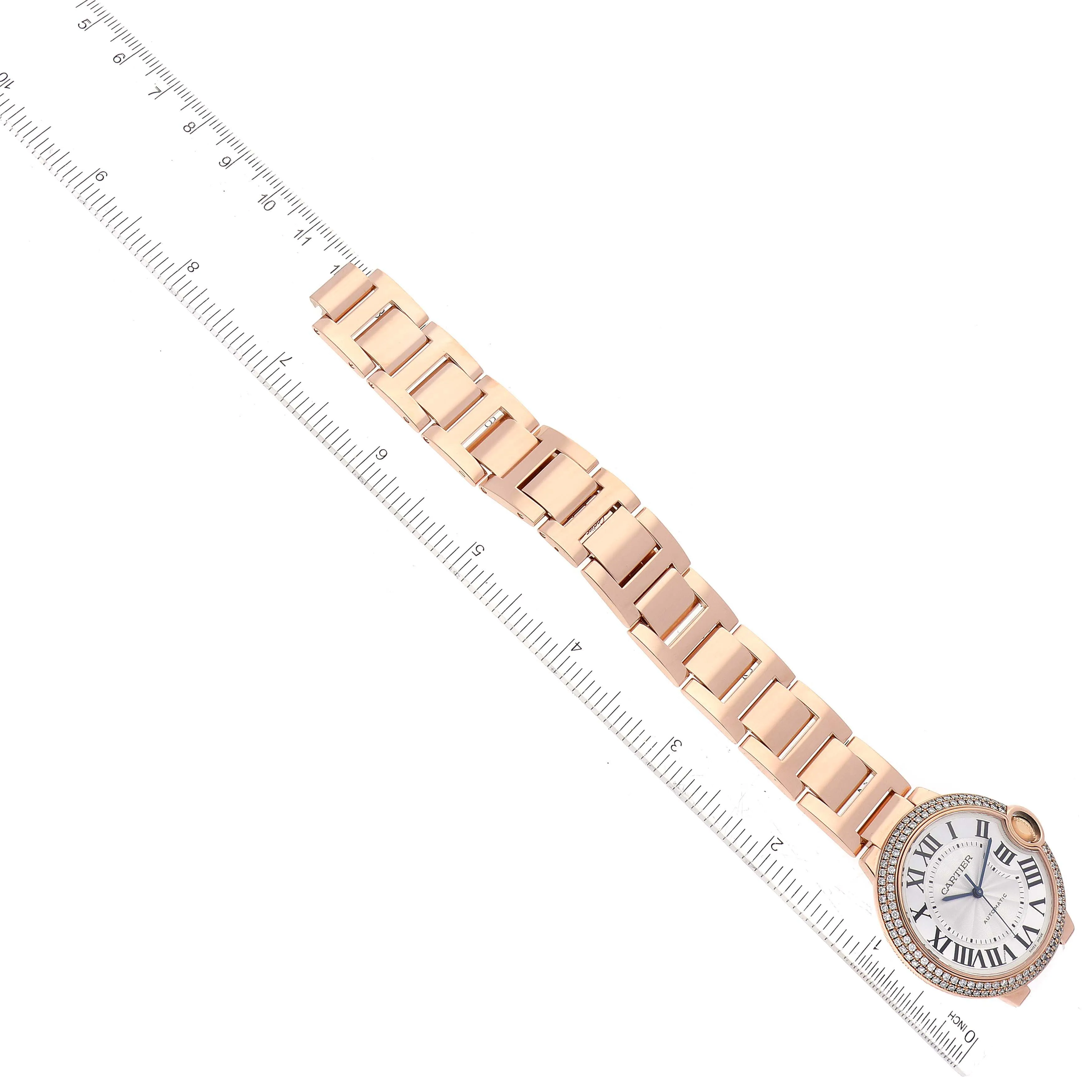 Cartier Ballon Bleu WE9005Z3 36.5mm Rose gold and 18k rose gold Silver 1