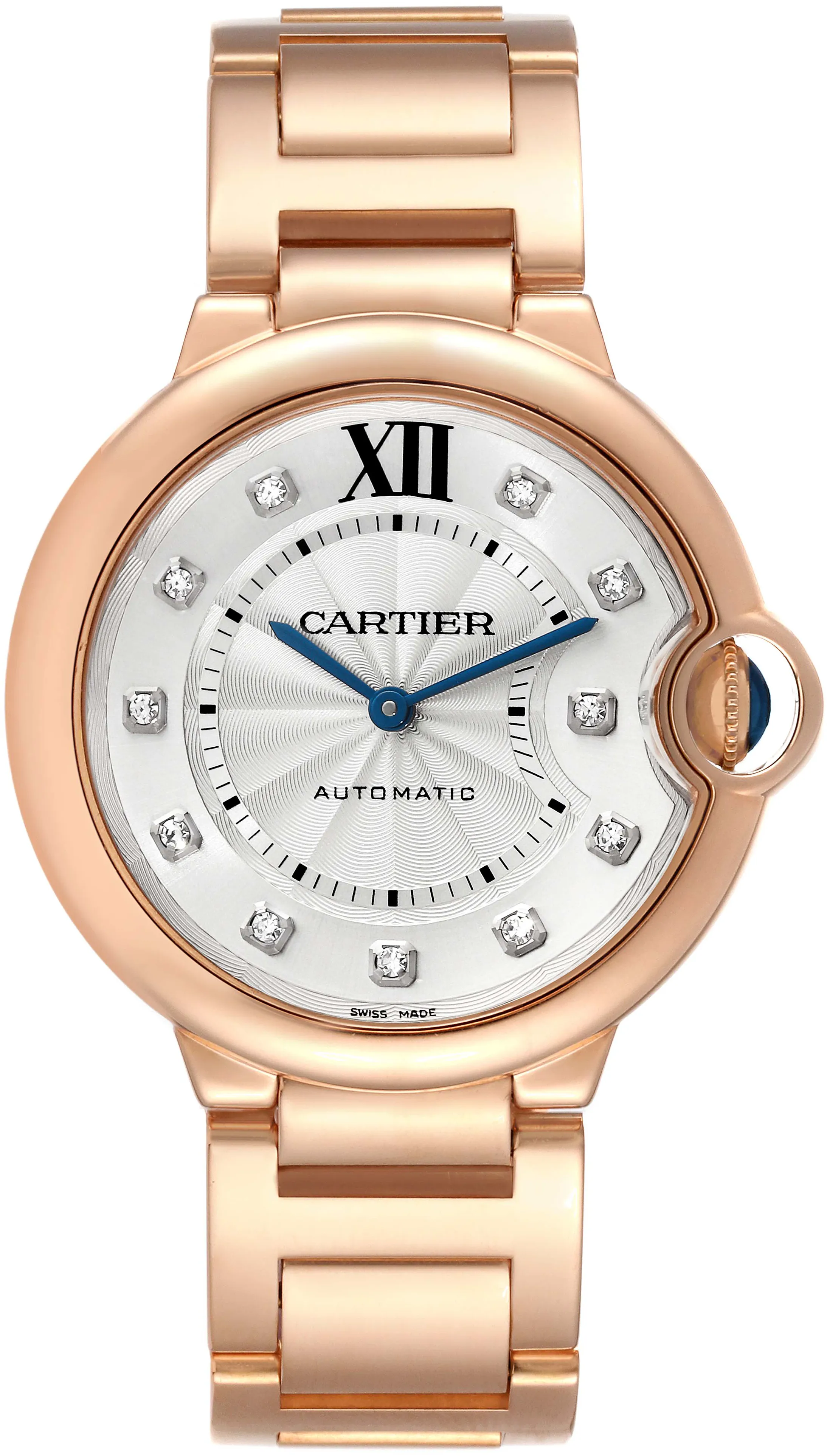 Cartier Ballon Bleu we902026 36mm Rose gold and 18k rose gold Silver 7