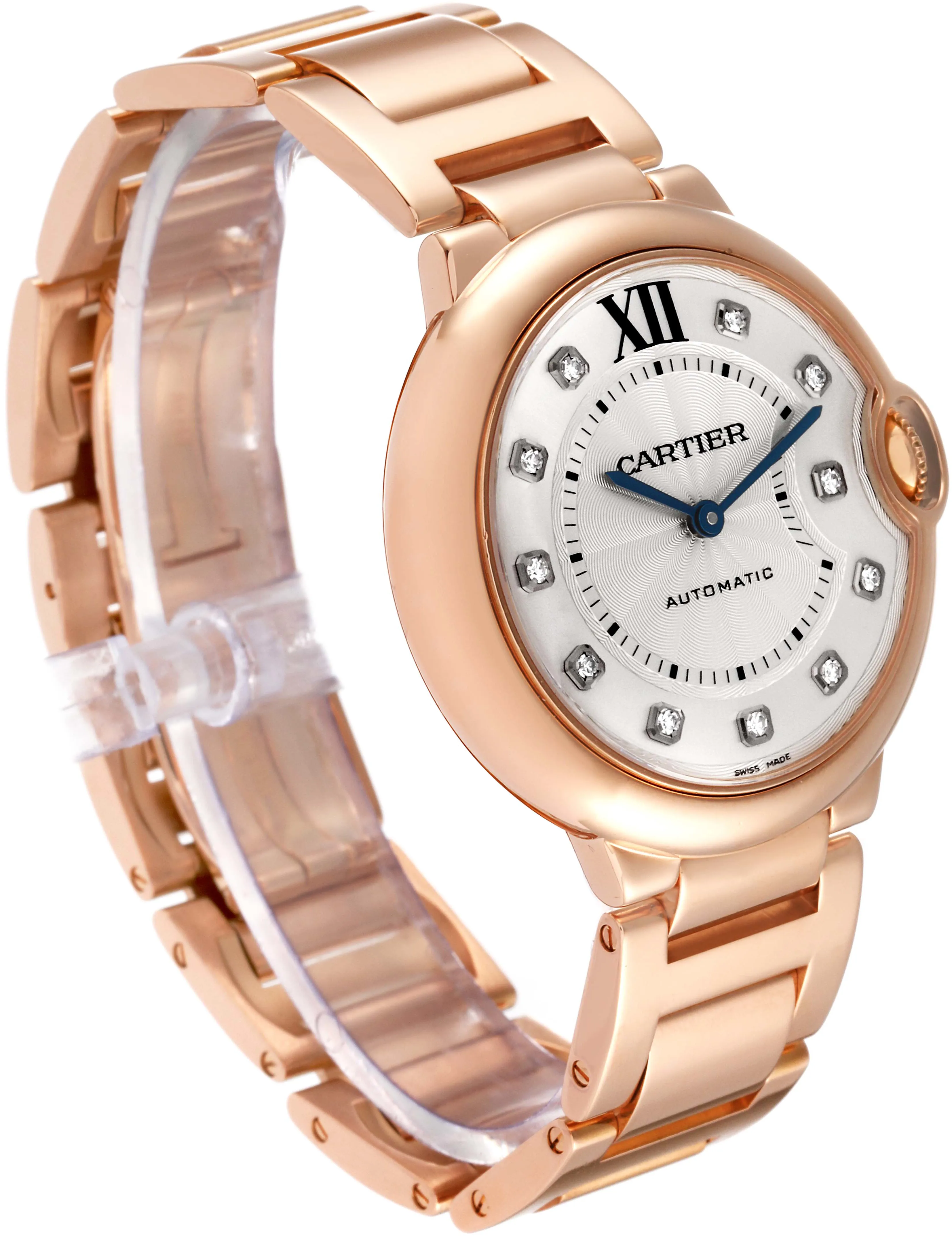 Cartier Ballon Bleu we902026 36mm Rose gold and 18k rose gold Silver 2