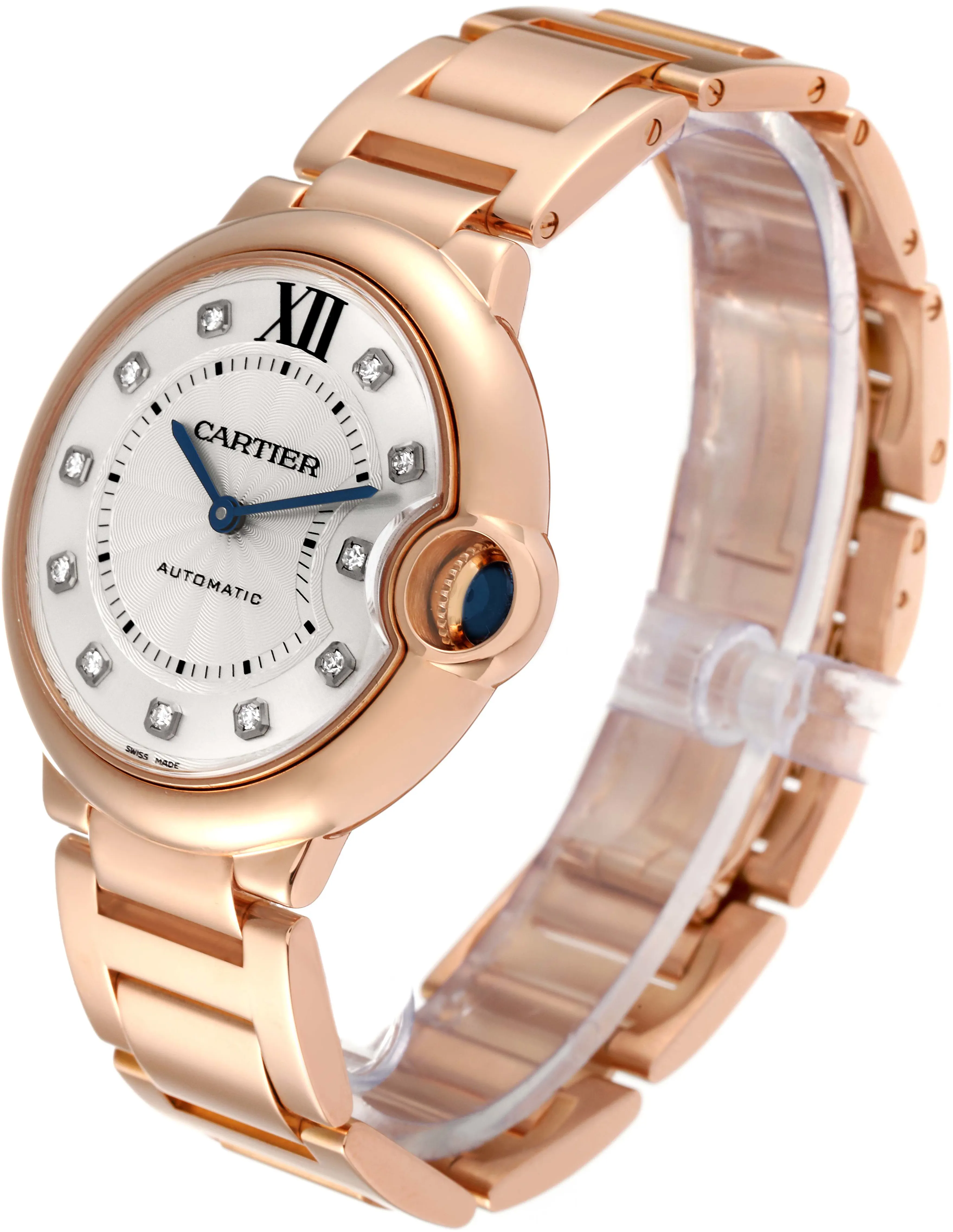 Cartier Ballon Bleu we902026 36mm Rose gold and 18k rose gold Silver 5