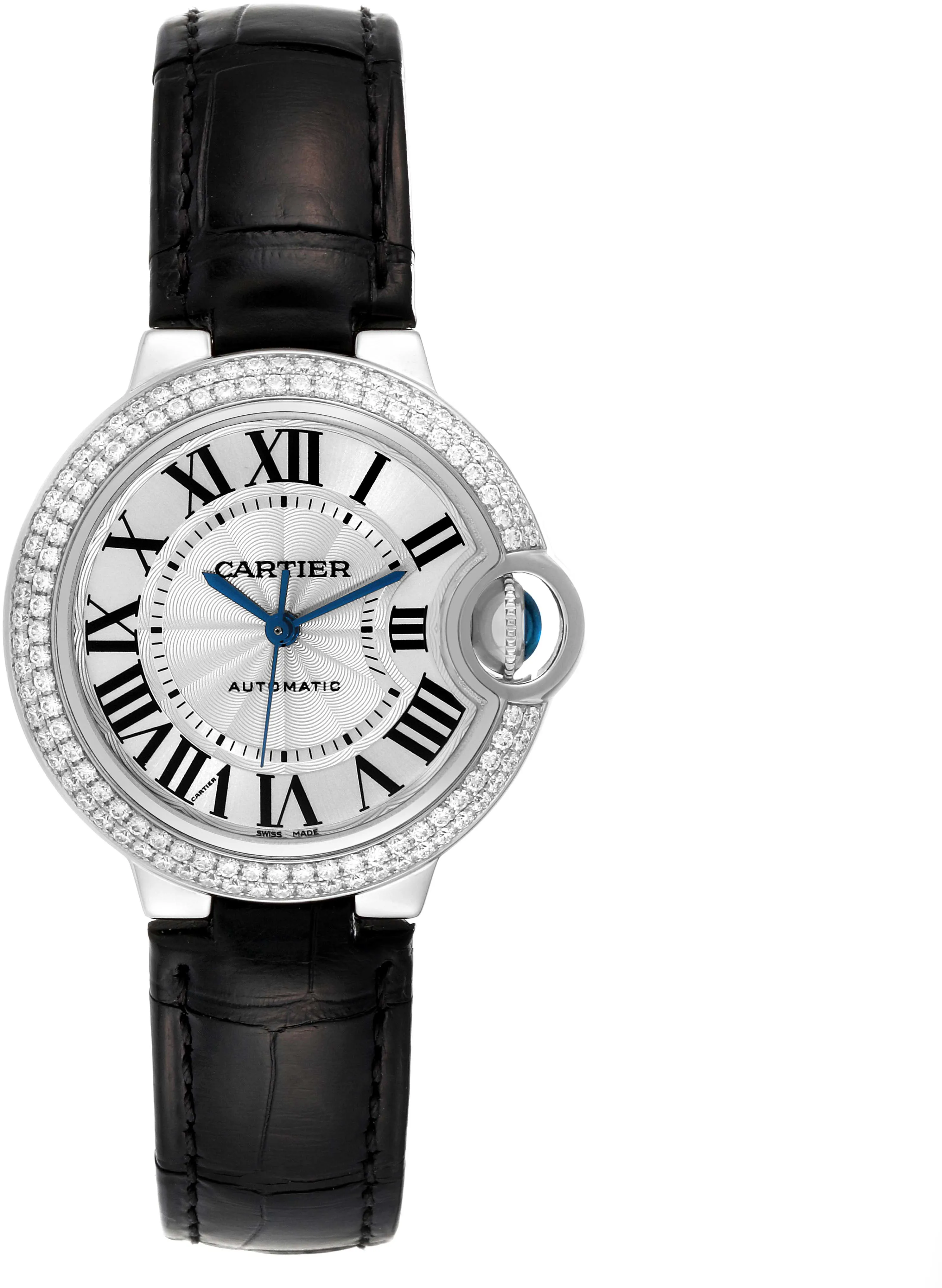 Cartier Ballon Bleu WE902067 33mm White gold and 18k white gold Silver 4