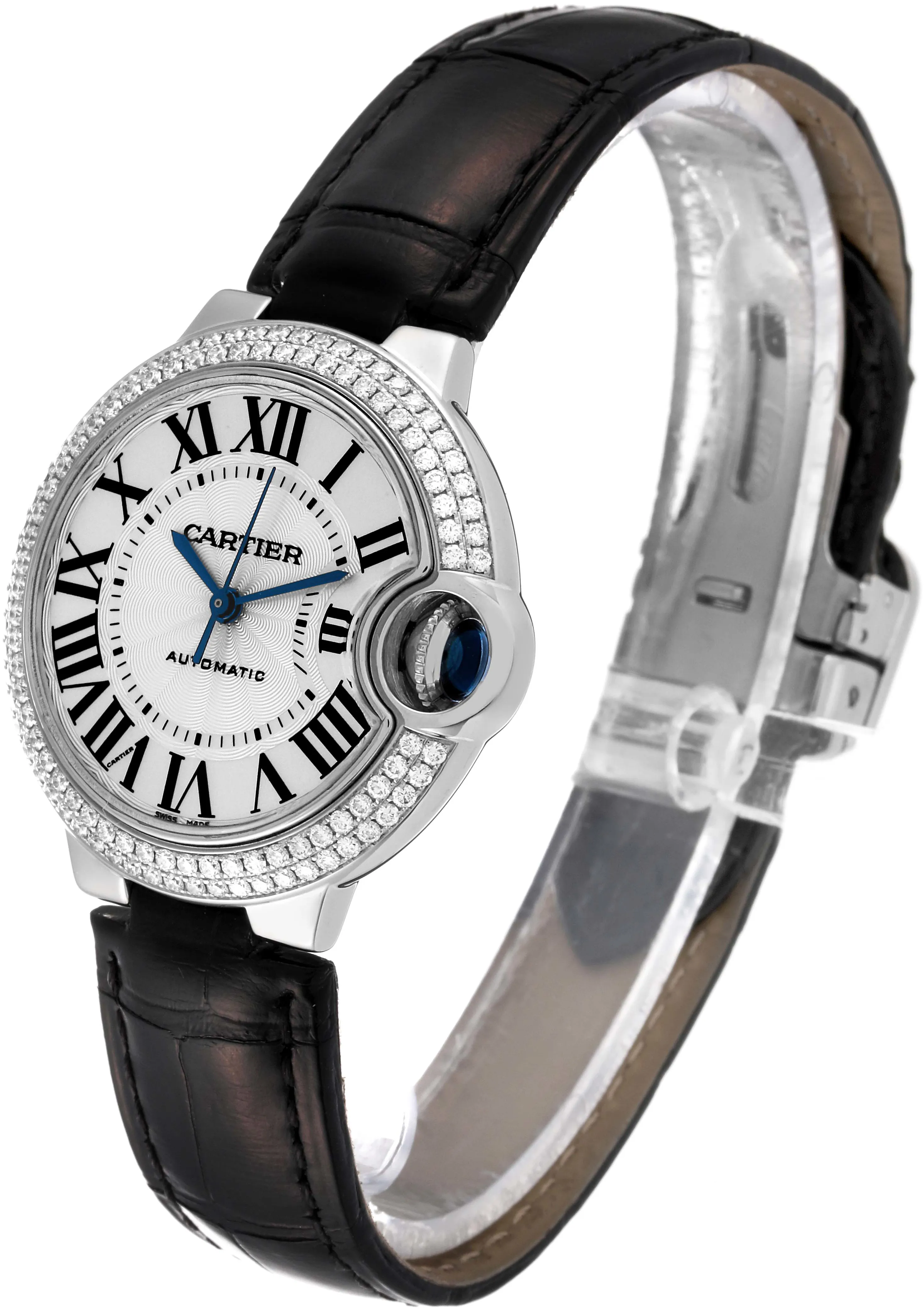 Cartier Ballon Bleu WE902067 33mm White gold and 18k white gold Silver 6