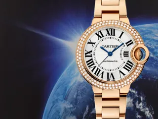 Cartier Ballon Bleu de Cartier WJBB0063 33mm Rose gold Silver