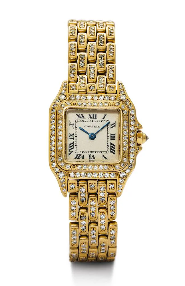 Cartier Panthère 866919 22mm Yellow gold and diamond-set Silver