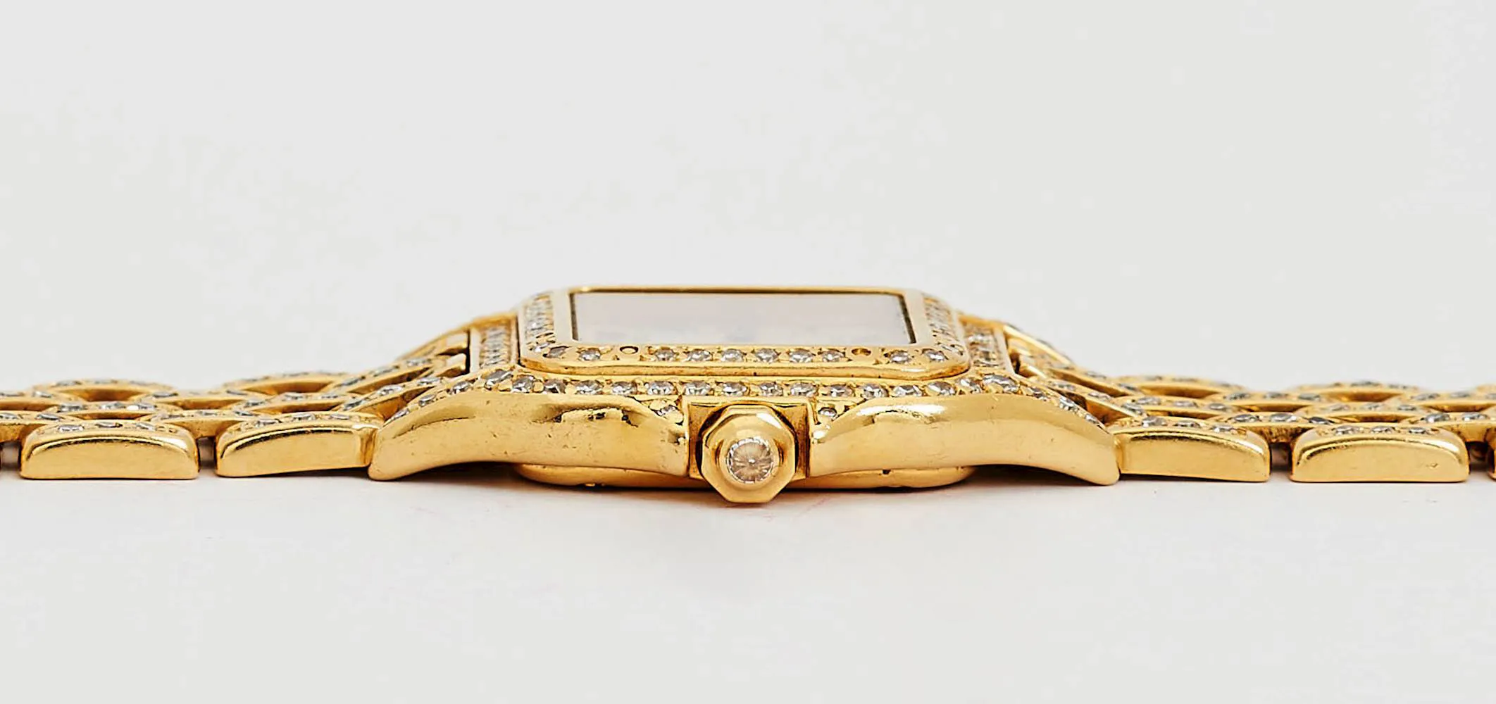 Cartier Panthère 866919 22mm Yellow gold and diamond-set Silver 2