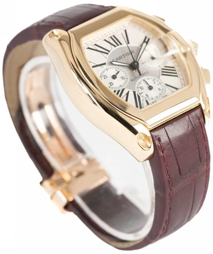 Cartier Roadster 2619 48mm Yellow gold White 11